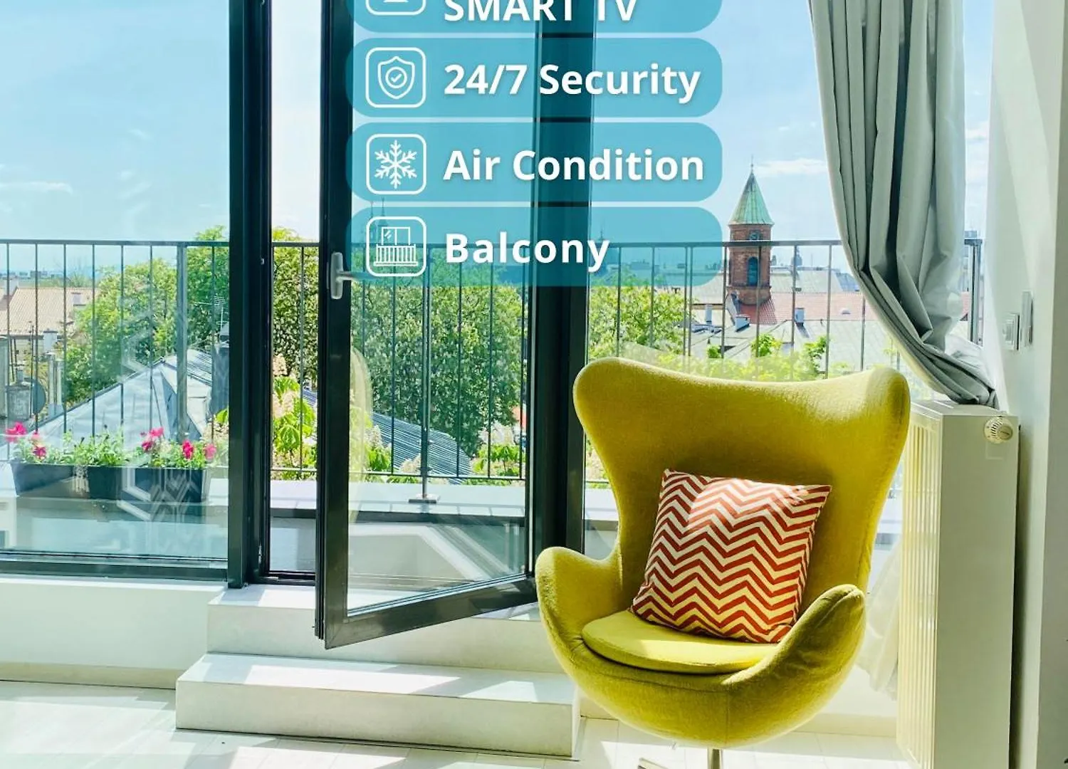 Angel Mint Apartment - Free Parking - Balcony Krakau