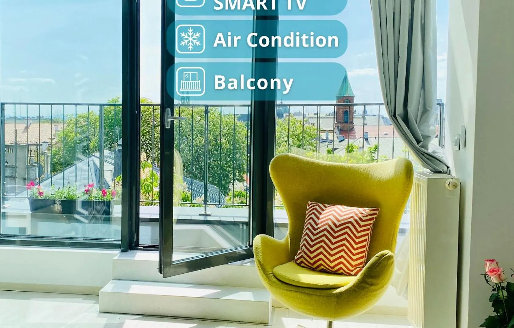Angel Mint Apartment - Free Parking - Balcony Krakau
